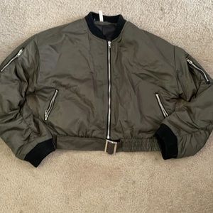 Forest Green Bomber Jacket